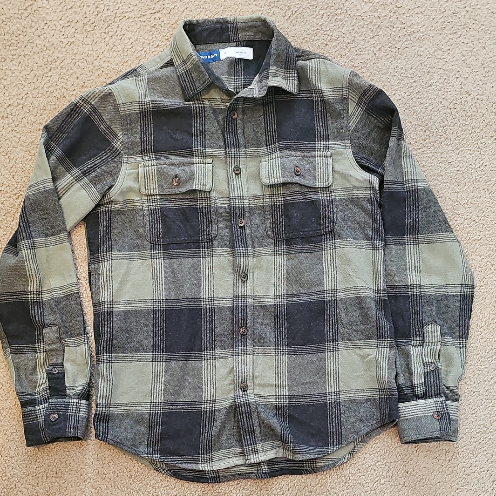 Mens Old Navy Flannel Plaid Shirt Sz:Small Regular